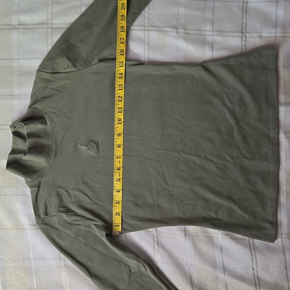 Air Jordan Green Long Sleeve Mock Neck Top - Picture 7 of 9